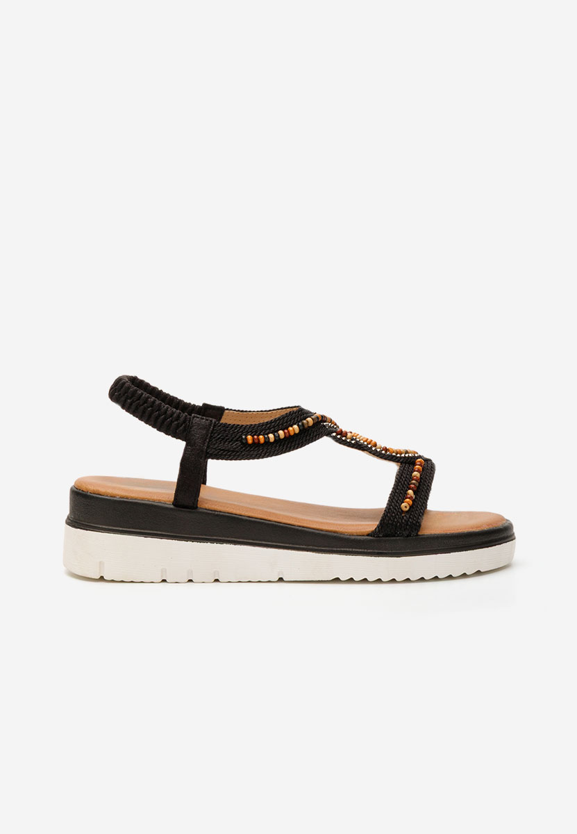 Černé ortopedické sandály dámské Nykita