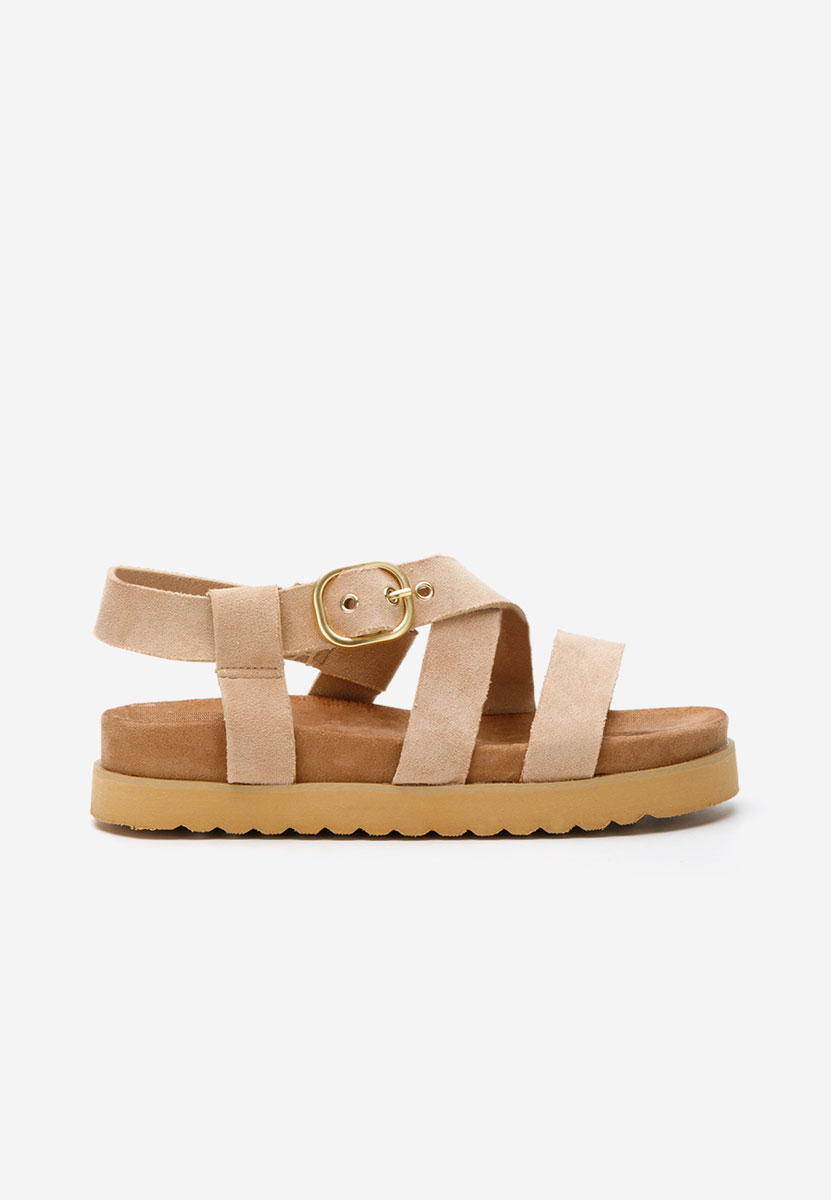 Khaki dámské sandály Karmina