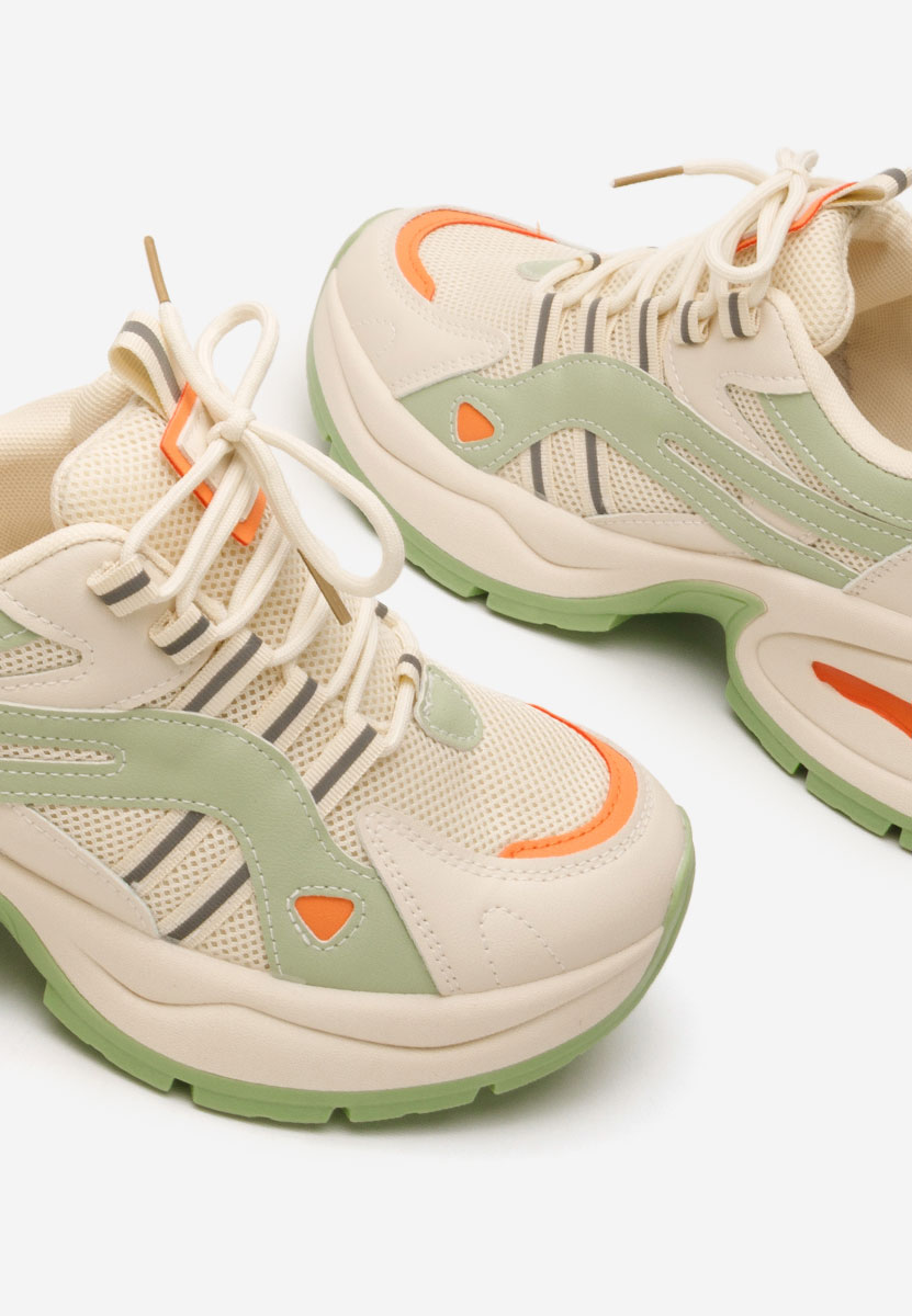 Zelené dámské tenisky na klínku Jenniffer