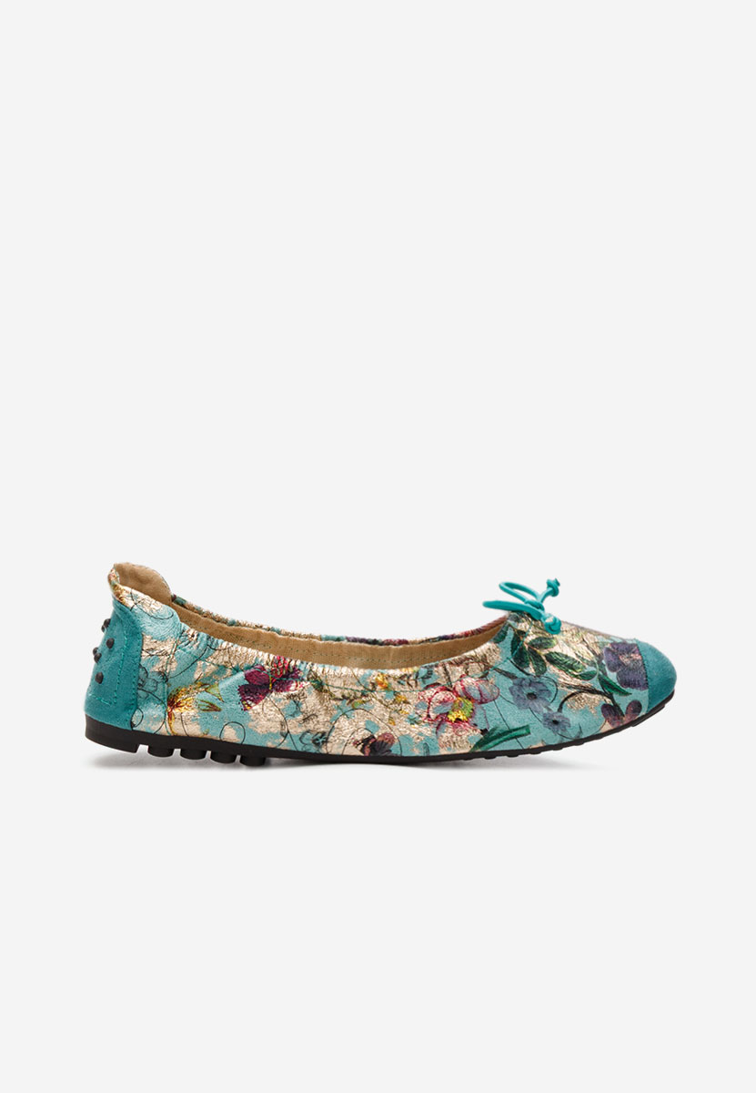 Tyrkysové dámské baleríny Doriya V2