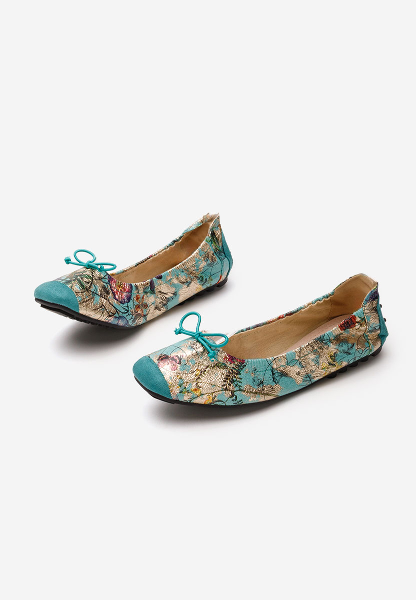 Tyrkysové dámské baleríny Doriya V2