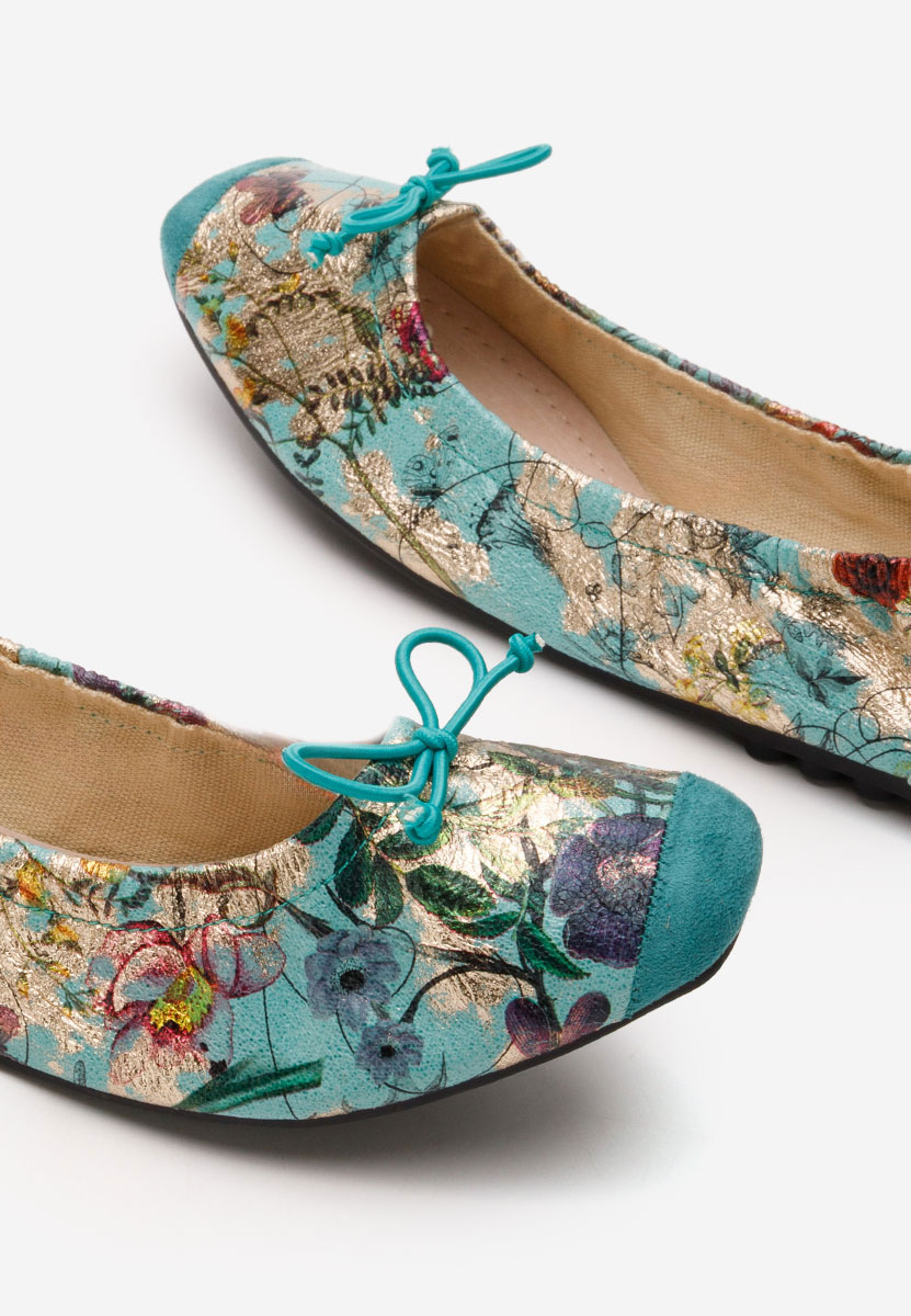 Tyrkysové dámské baleríny Doriya V2