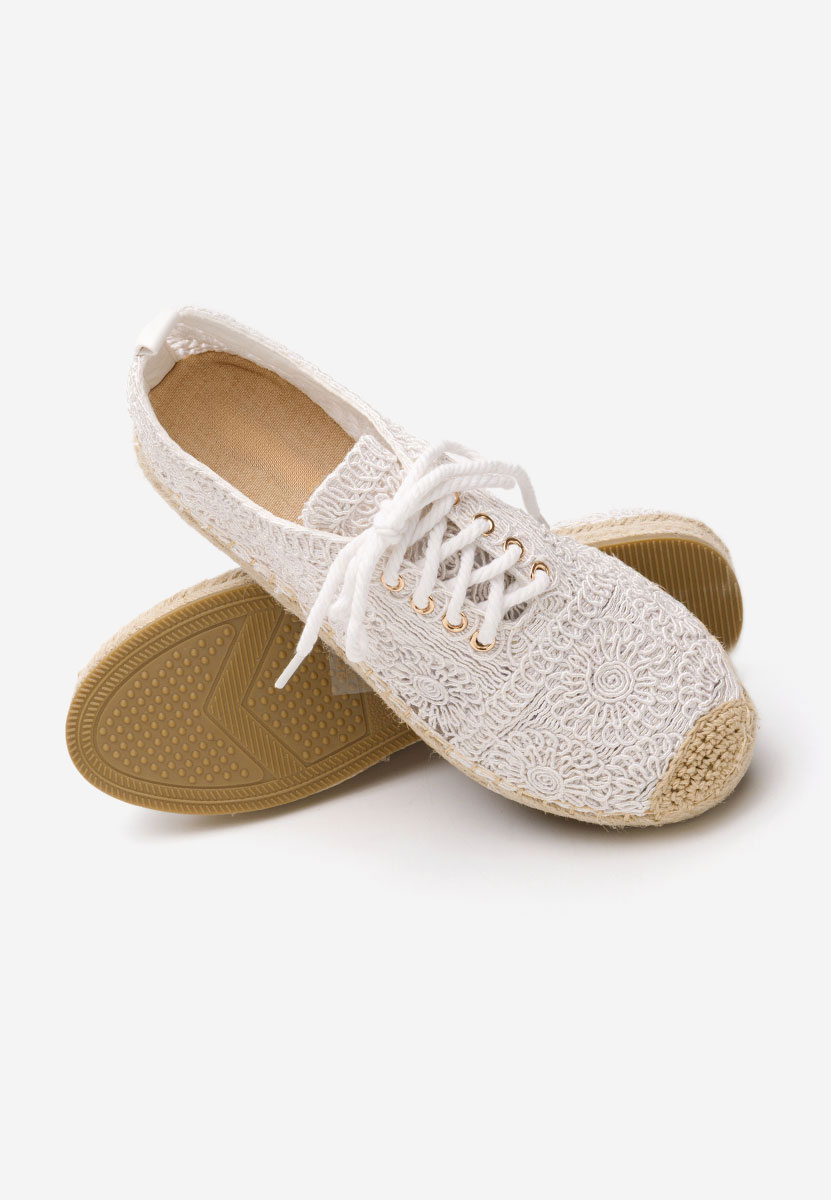 Bílé dámské espadrilky Klarysa