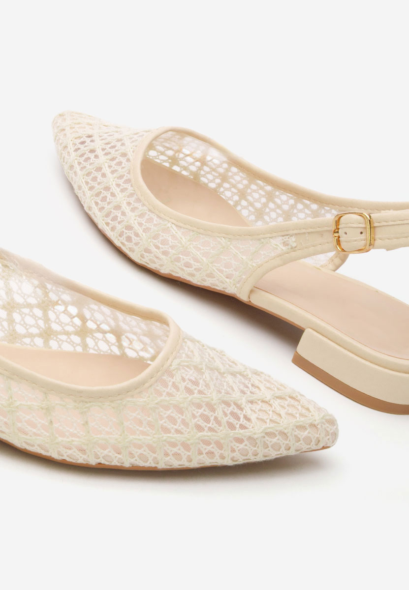 Béžové lodičky s otevřenou pätou Ryvana