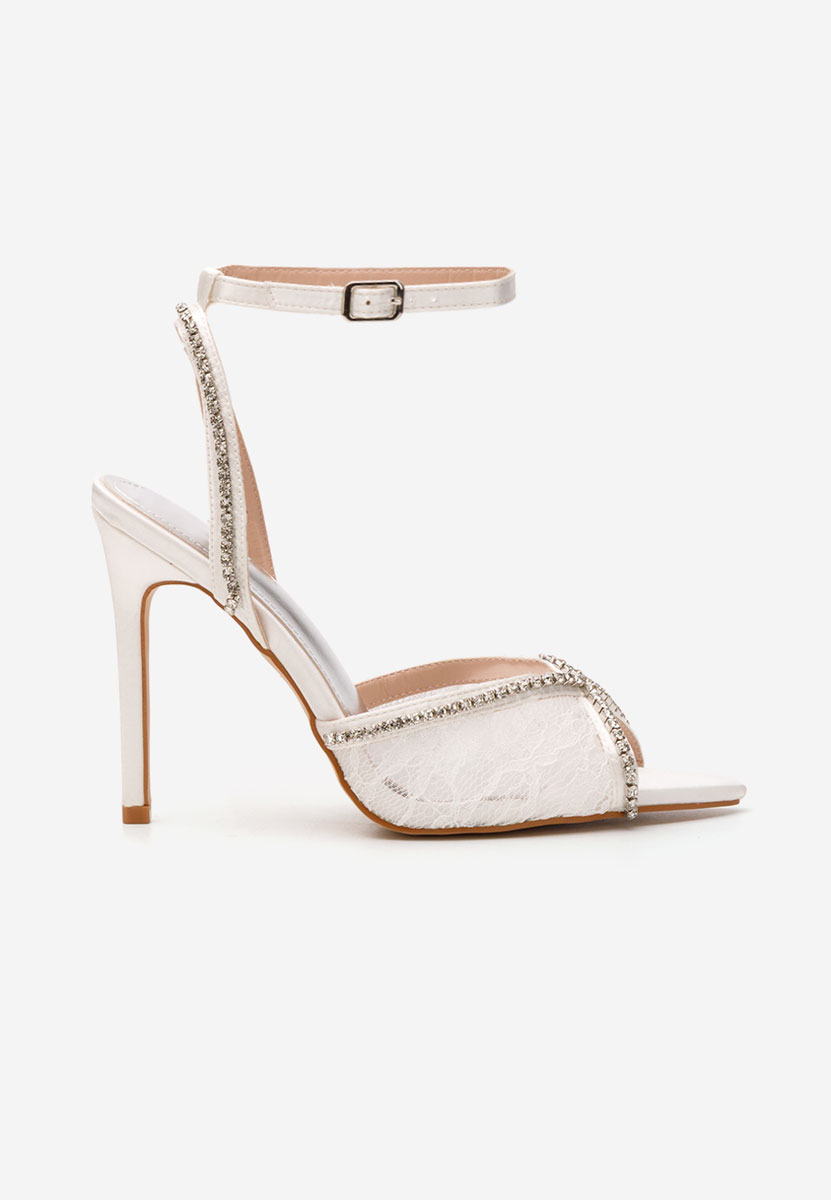 Bílé elegantní dámské sandály Marilia