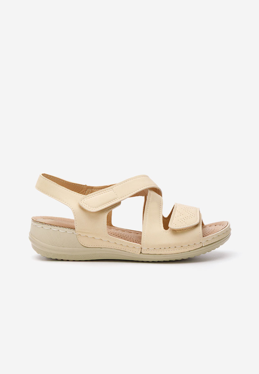 Béžové ortopedické sandály dámské Lastisa
