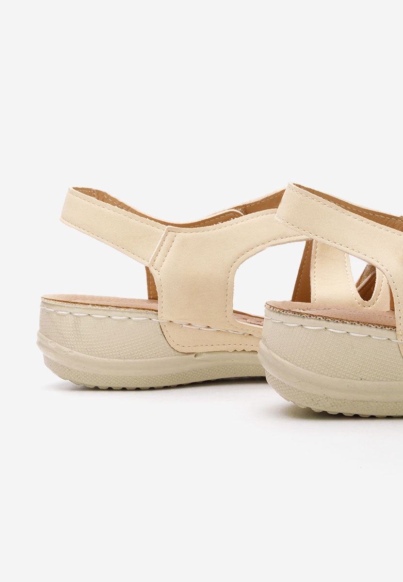 Béžové ortopedické sandály dámské Lastisa