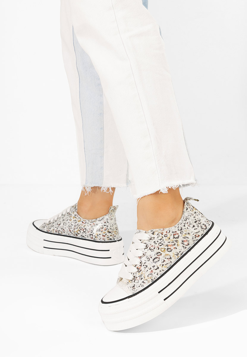 Animal print tenisky na platformě Nedra