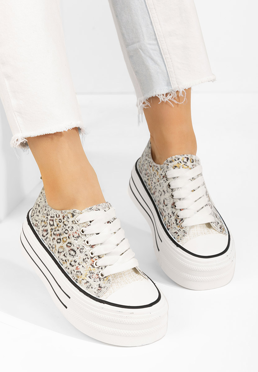 Animal print tenisky na platformě Nedra
