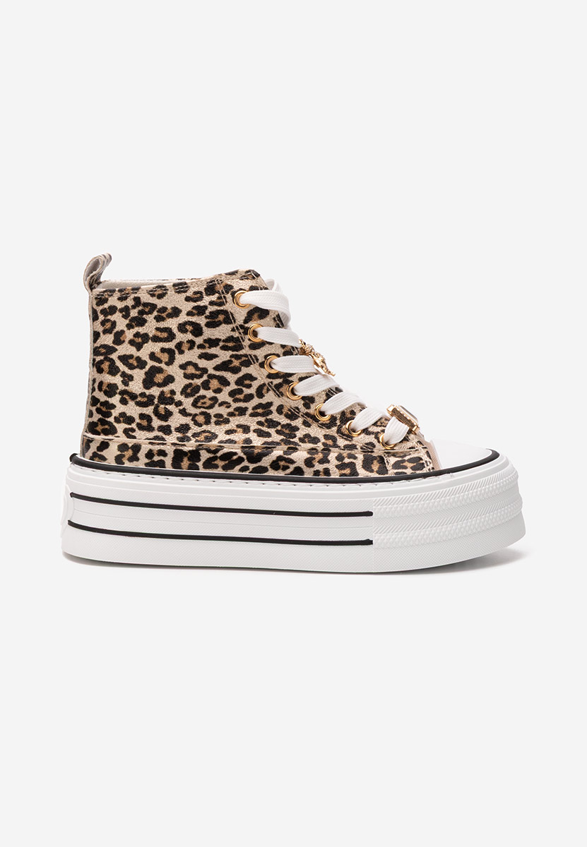Leopardí tenisky na platformě Trixy