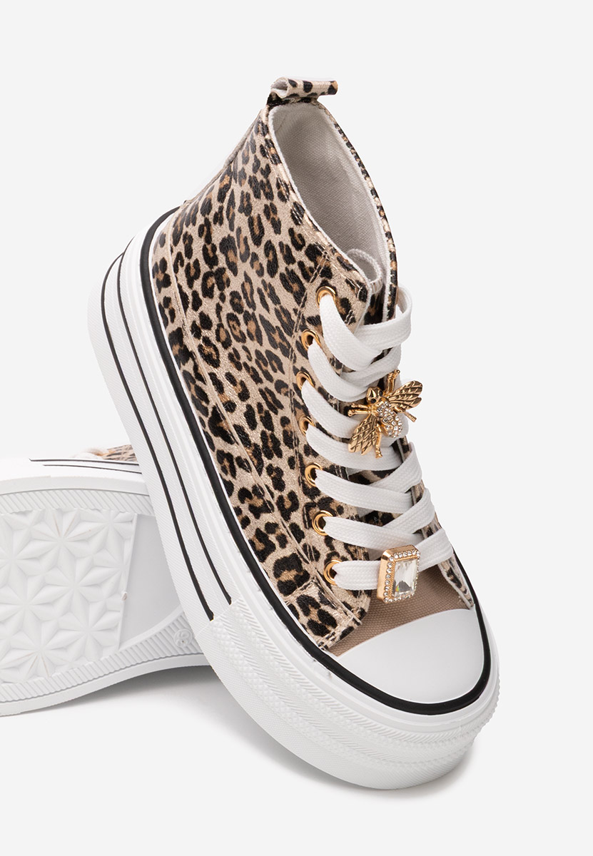 Leopardí tenisky na platformě Trixy