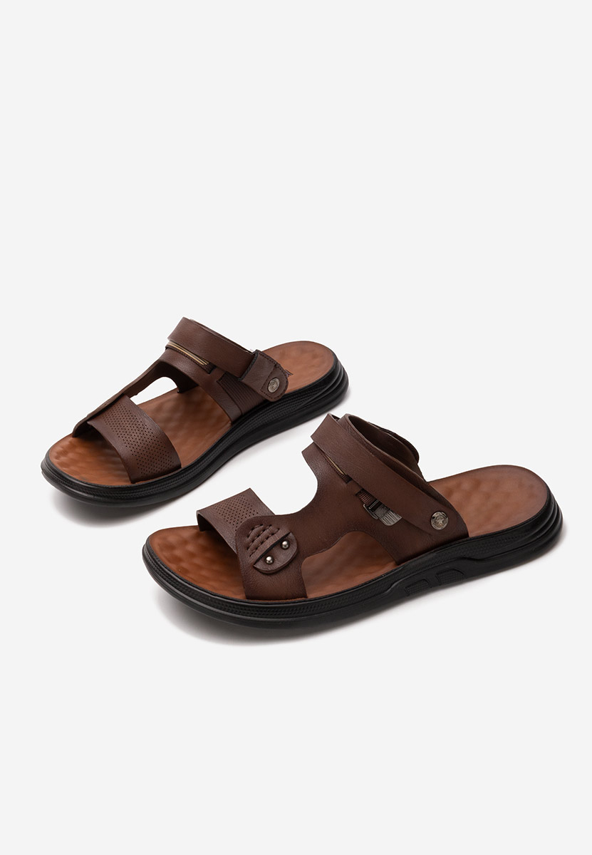 Hnedé pánské pantofle Dorgan