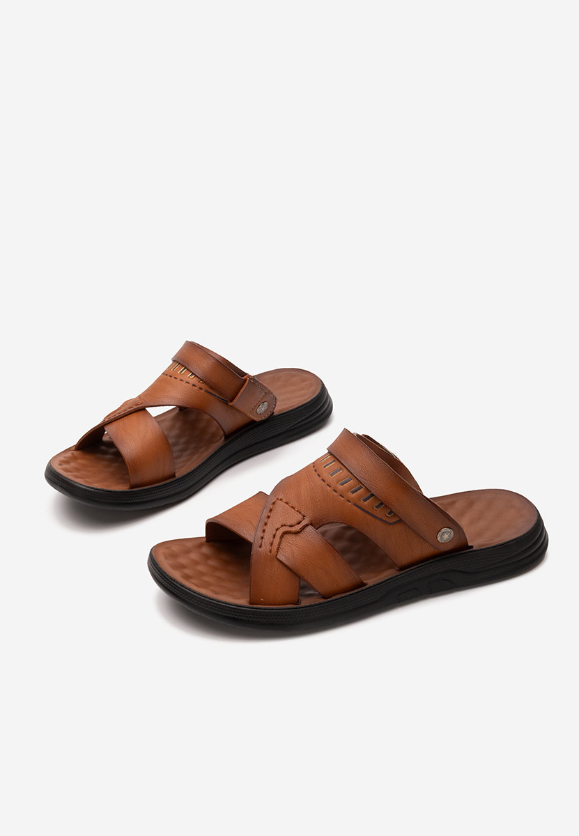 Camelové pánské pantofle Franko