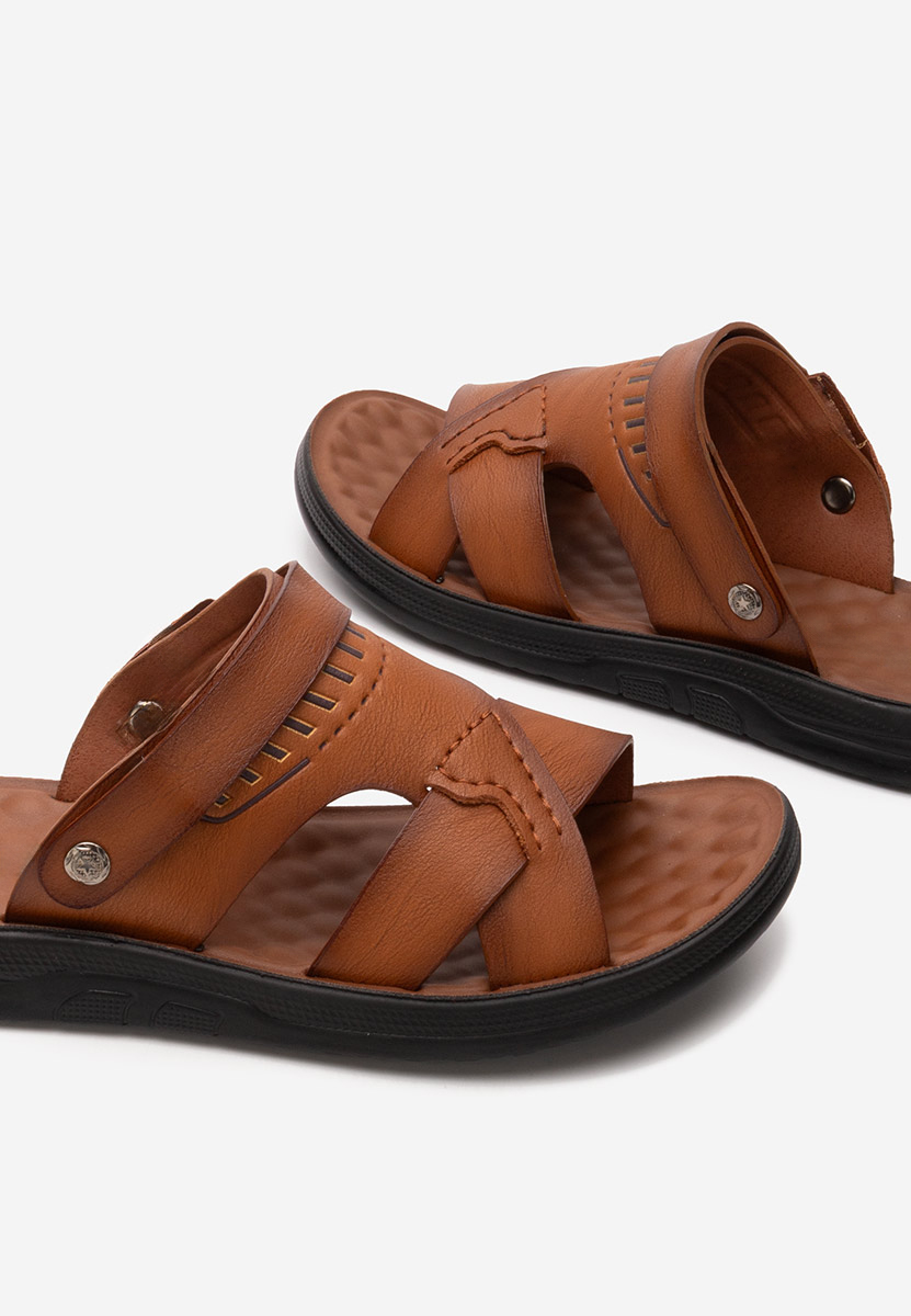 Camelové pánské pantofle Franko