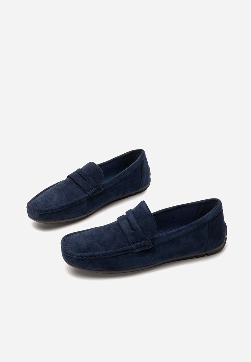 Tmavě modré pánské mokasíny Leroy