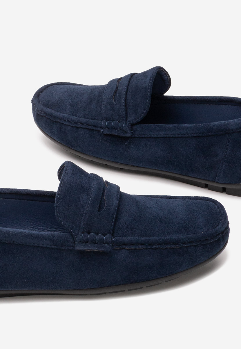 Tmavě modré pánské mokasíny Leroy