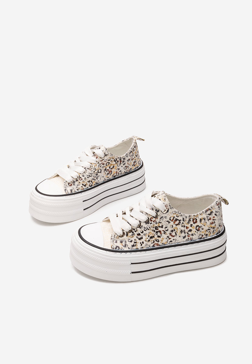 Animal print tenisky na platformě Nedra