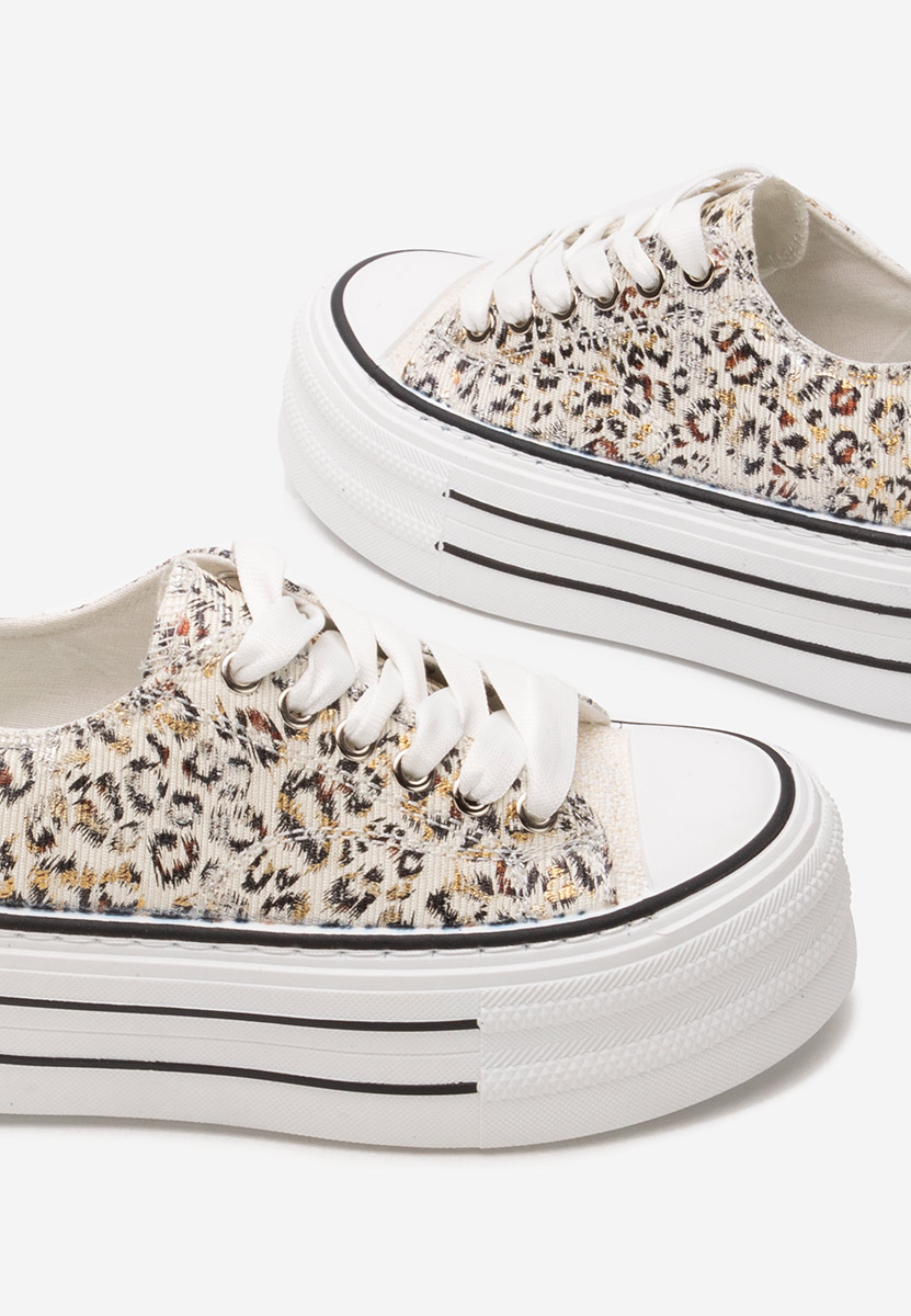 Animal print tenisky na platformě Nedra