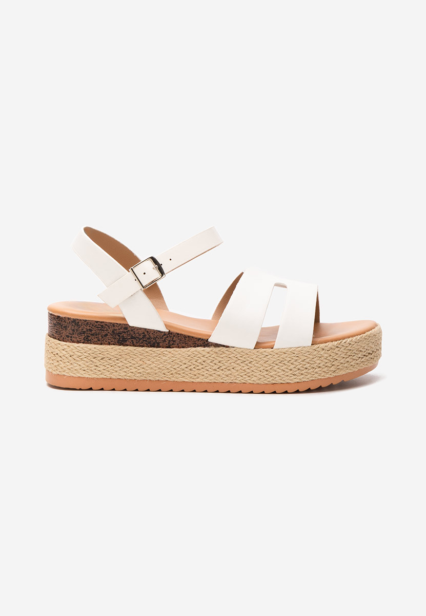 Bílé sandály espadrilky Rumia