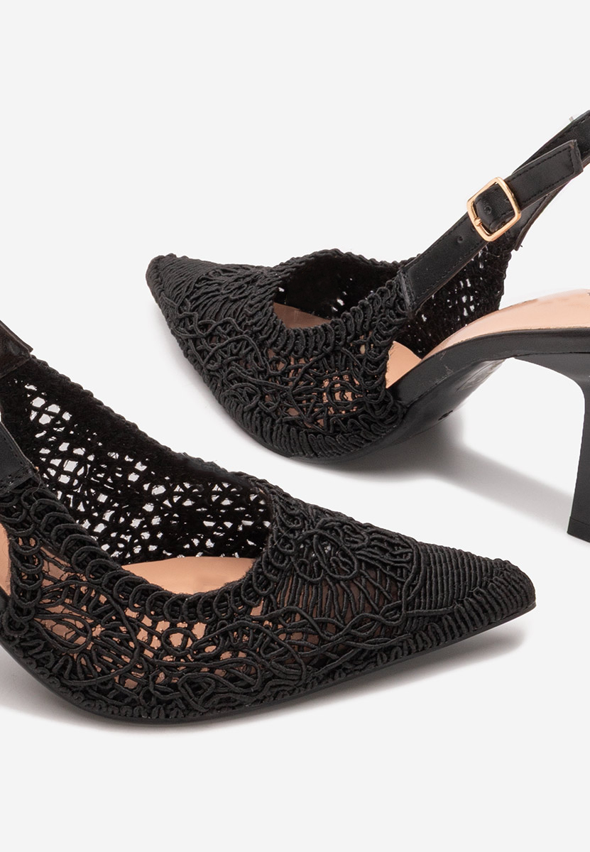 Černé lodičky na vysokém podpatku Besima