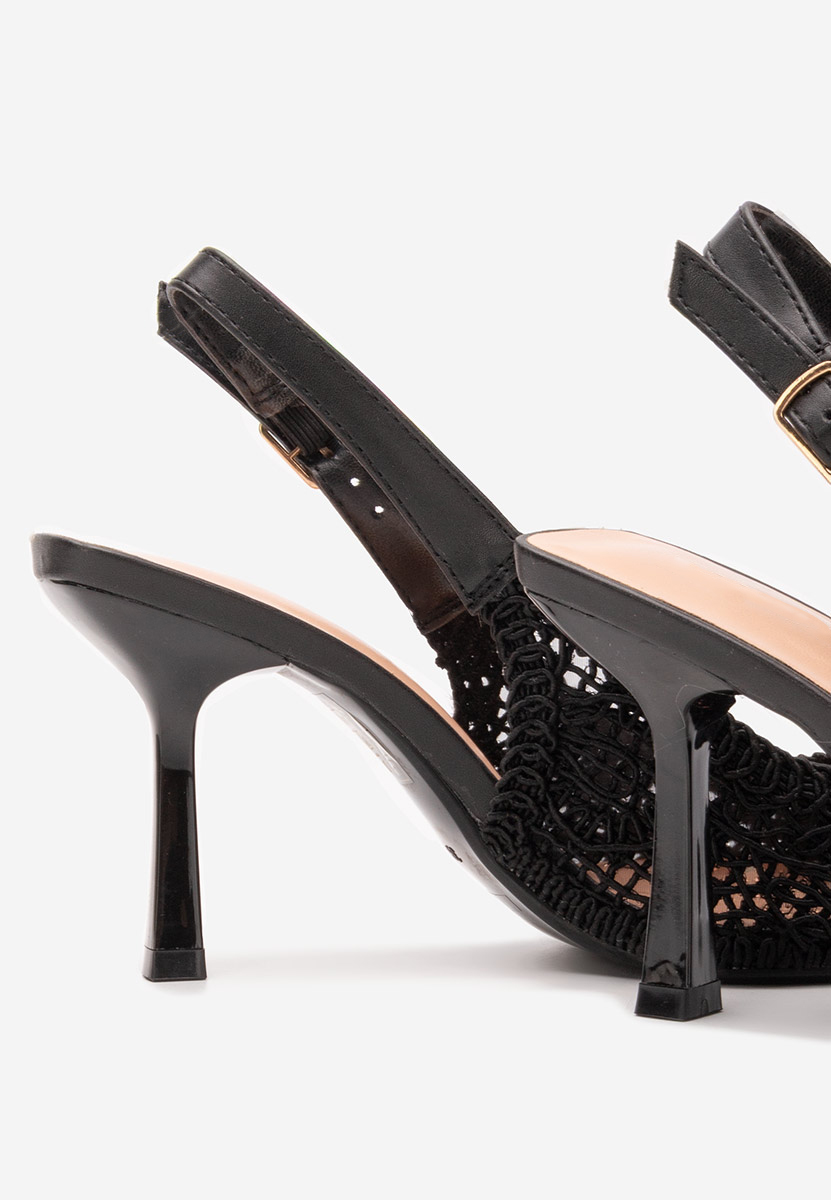 Černé lodičky na vysokém podpatku Besima