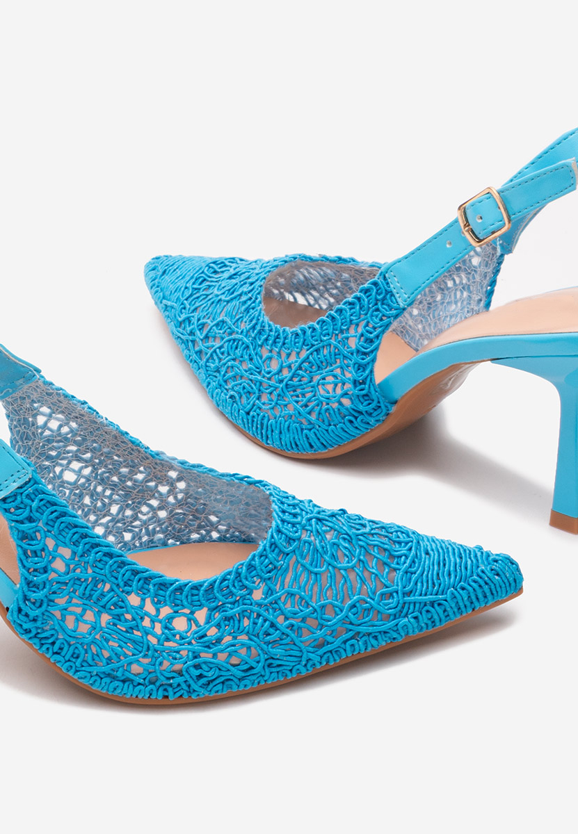 Svetlě modré lodičky na vysokém podpatku Besima