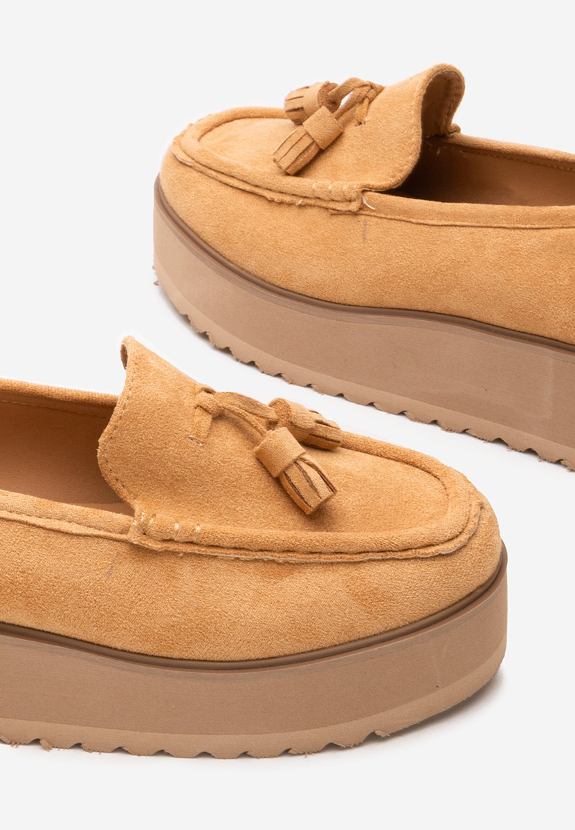 Khaki mokasíny na platformě Leondra Khaki mokasíny na platformě Leondra