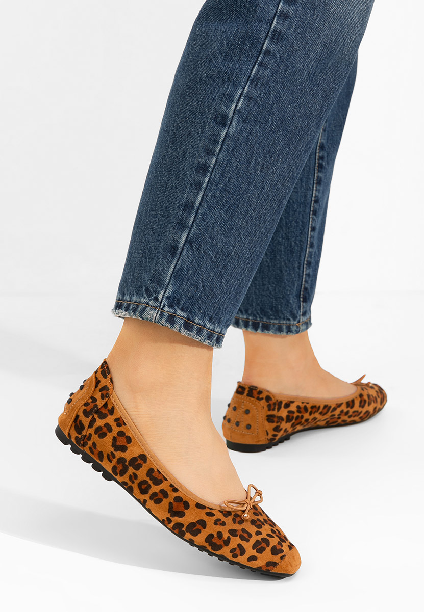 Leopardí dámské baleríny Amania V2