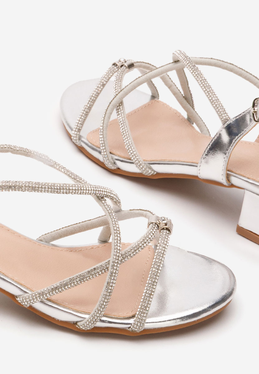 Stribrné dívčí sandály Dremi