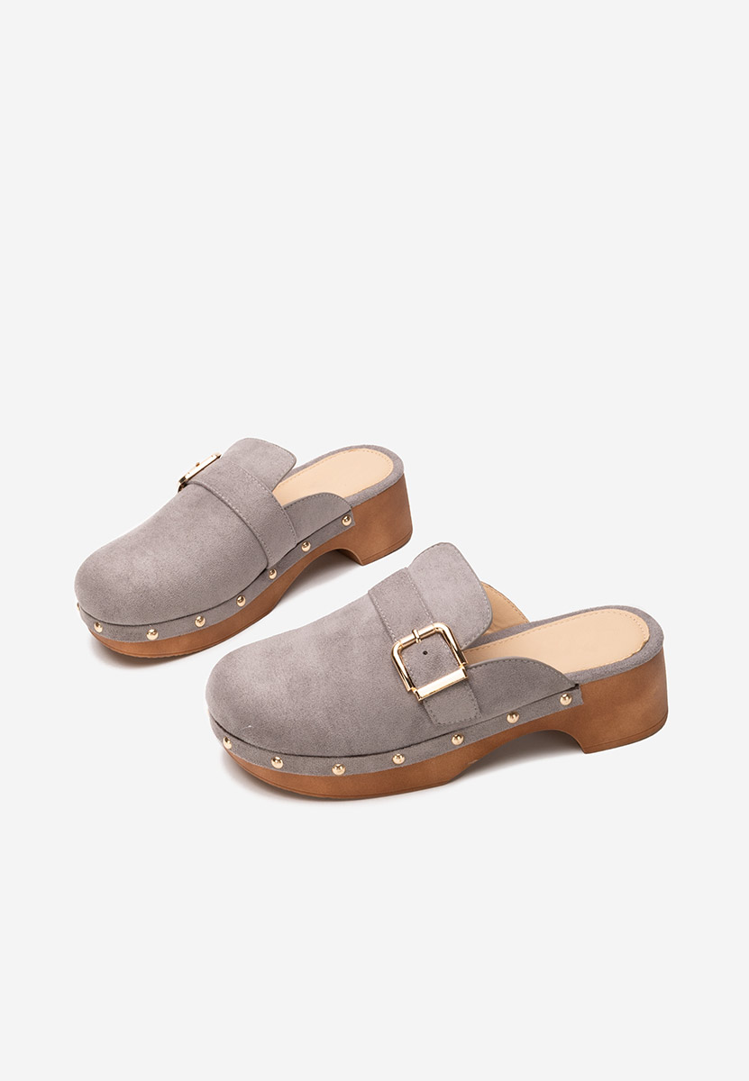 Šedé dámské dřeváky Advika V2