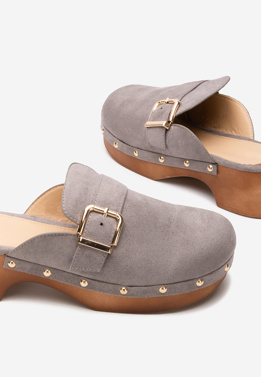 Šedé dámské dřeváky Advika V2