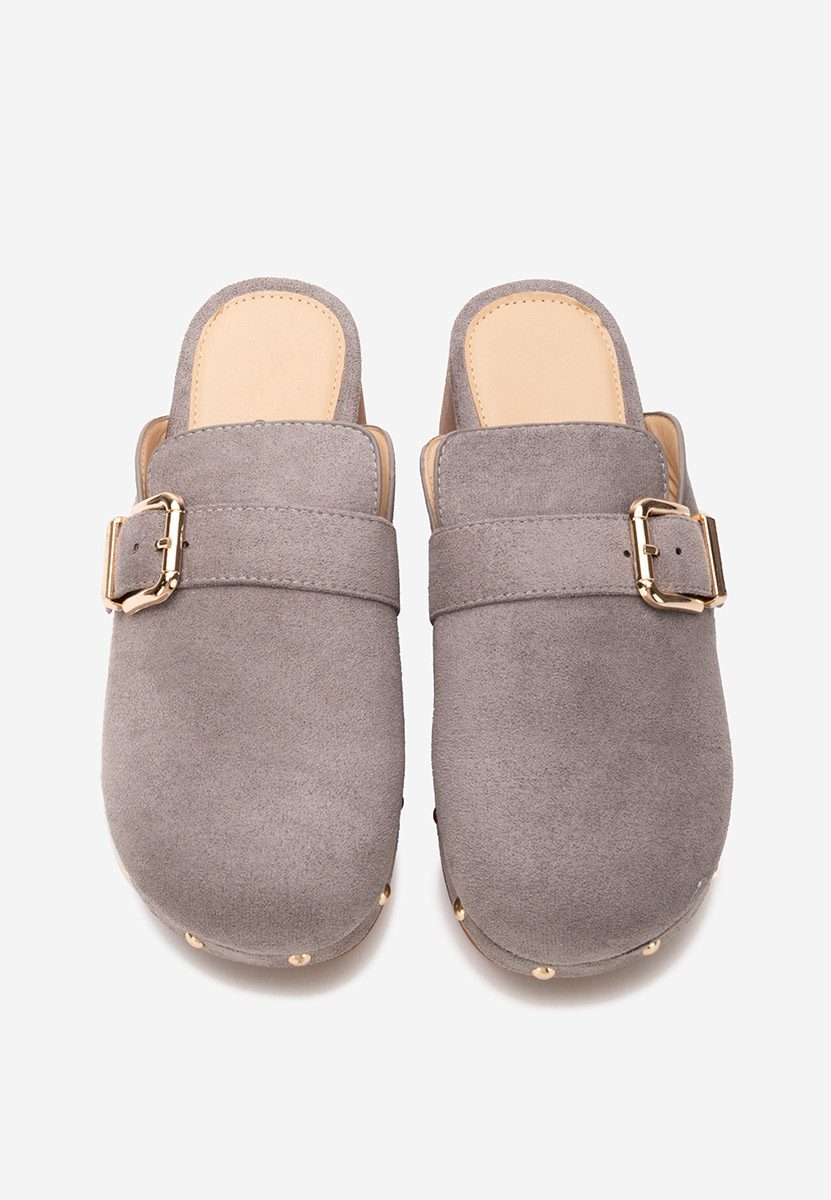 Šedé dámské dřeváky Advika V2