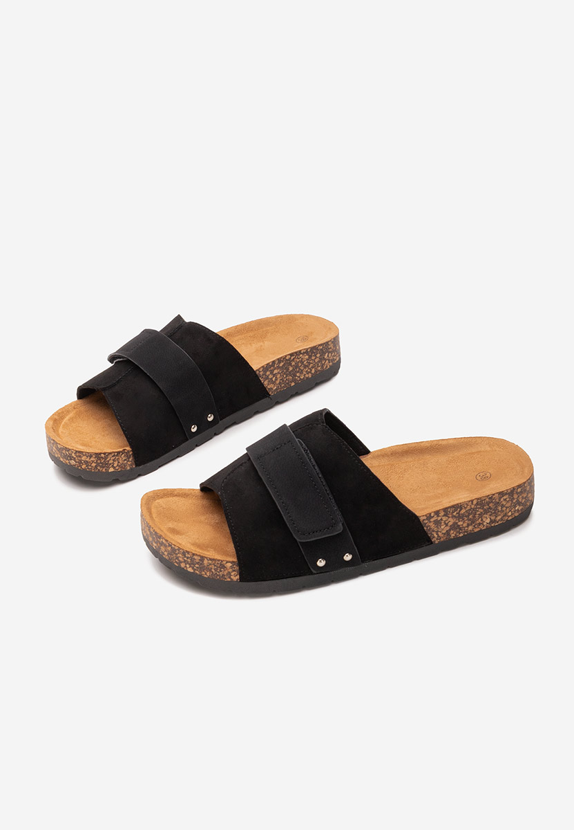 Černé dámské pantofle Miela