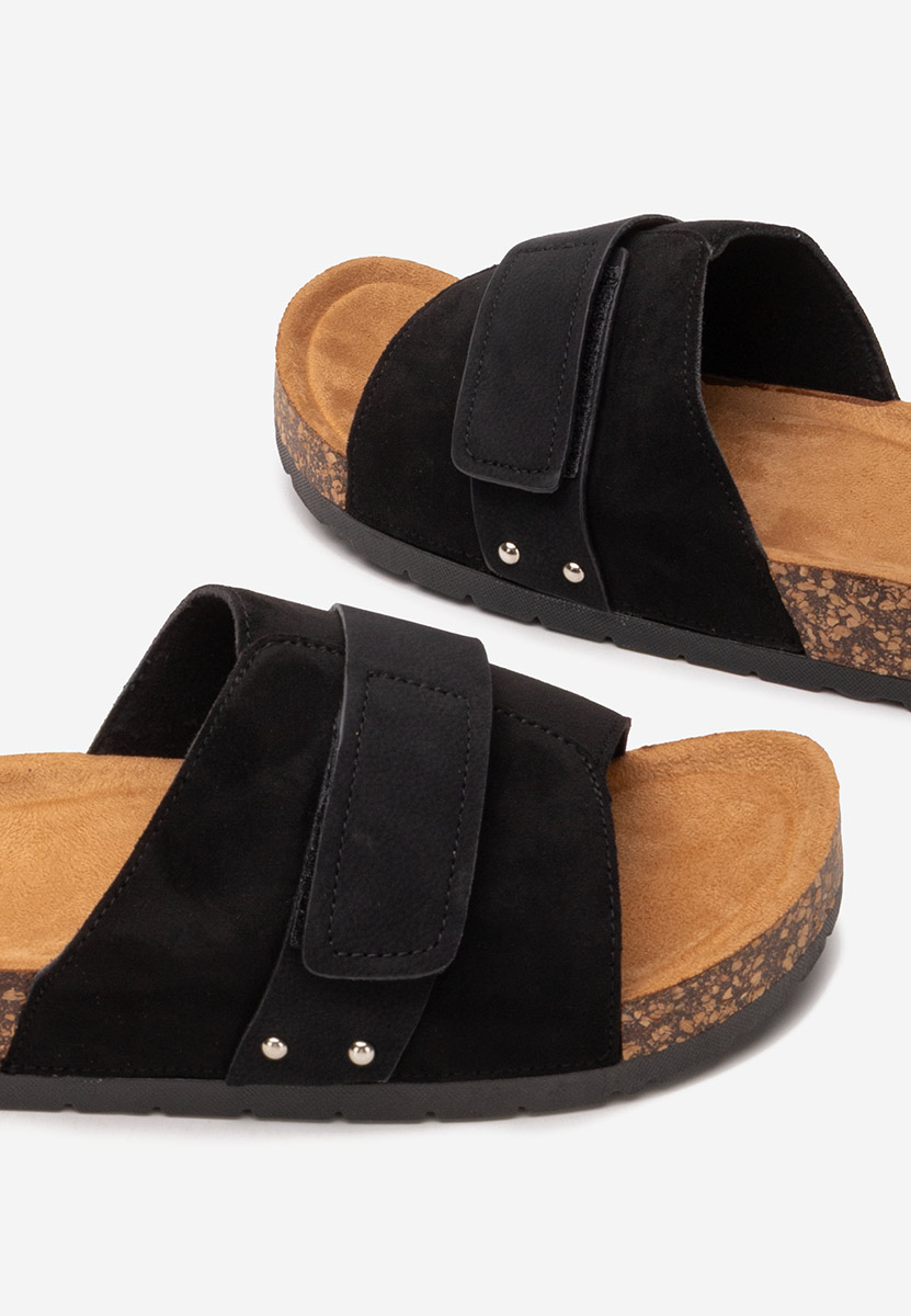 Černé dámské pantofle Miela