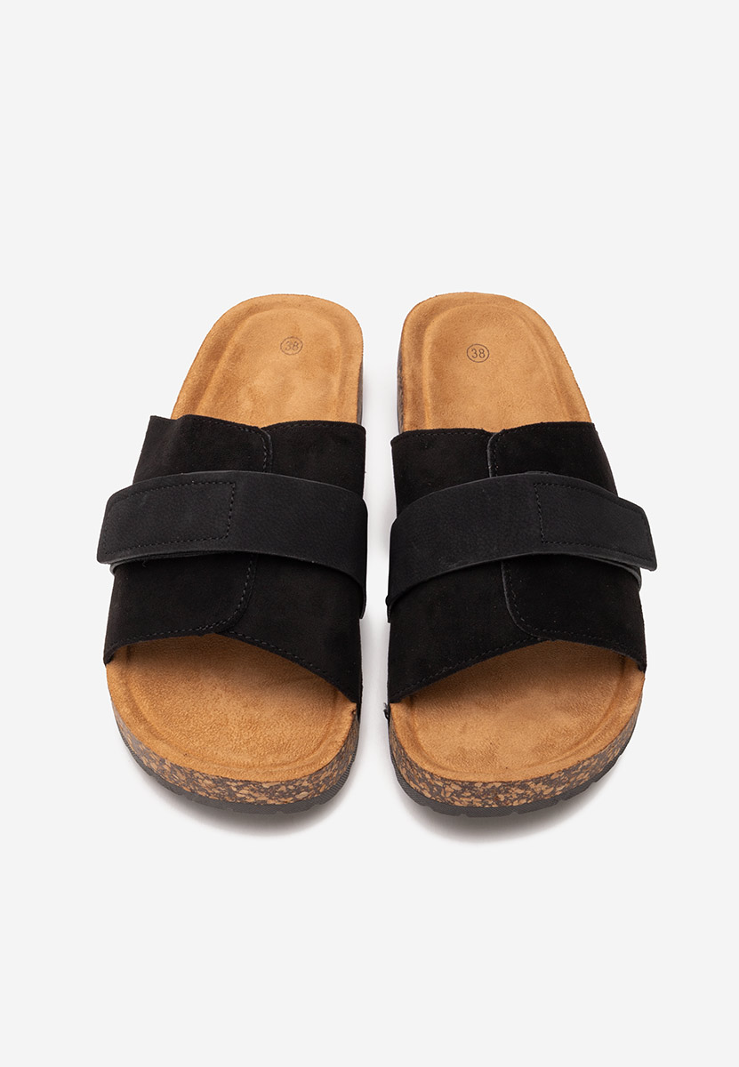 Černé dámské pantofle Miela