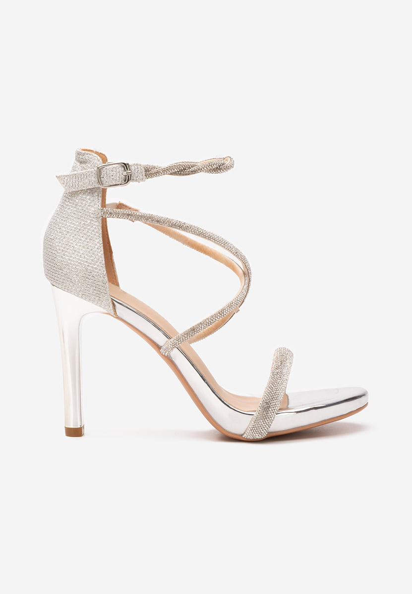 Stribrné elegantní dámské sandály Kelli