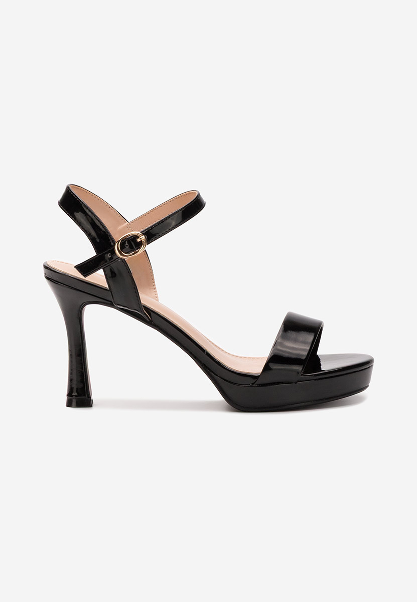 Černé sandály do špičky Medea