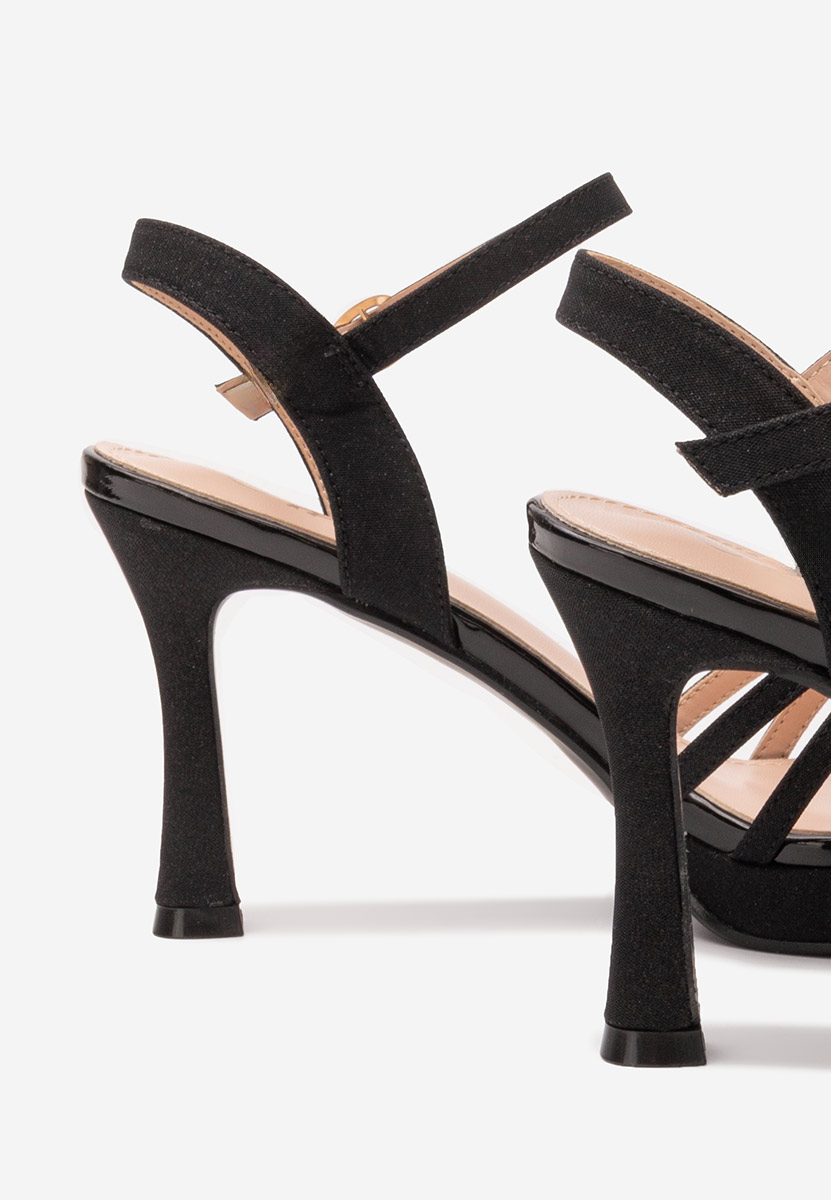 Černé elegantní dámské sandály Jody