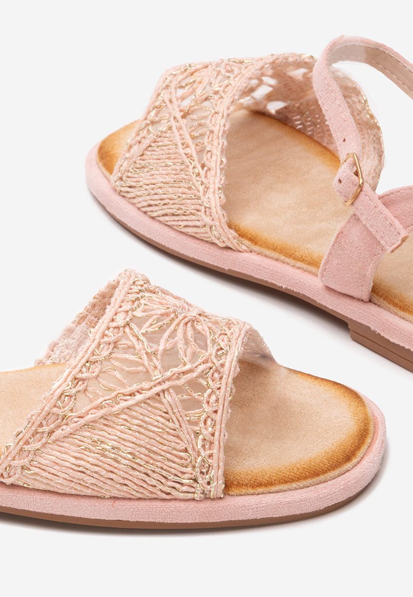 Ružové sandály bez podpatku Welisa