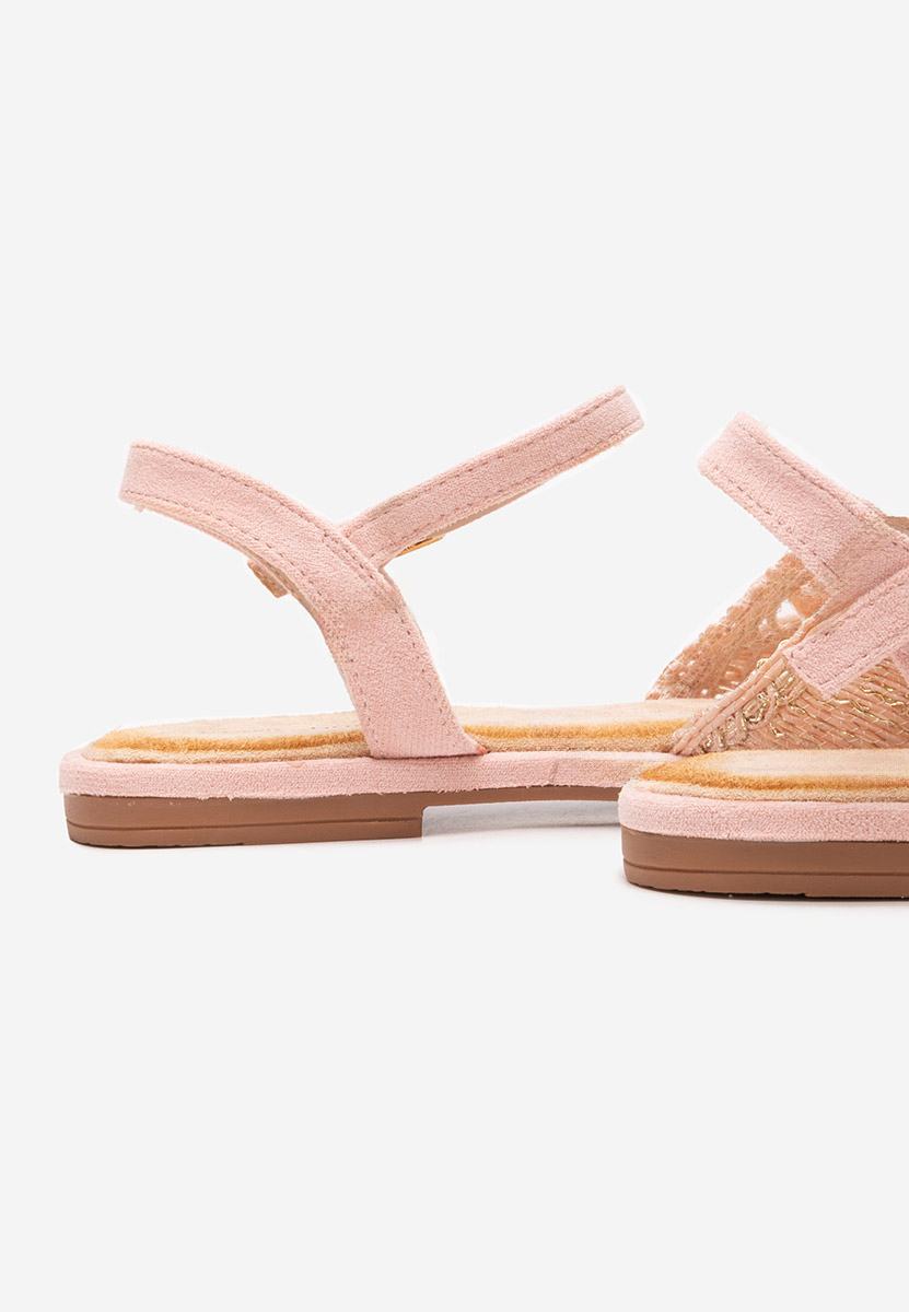 Ružové sandály bez podpatku Welisa