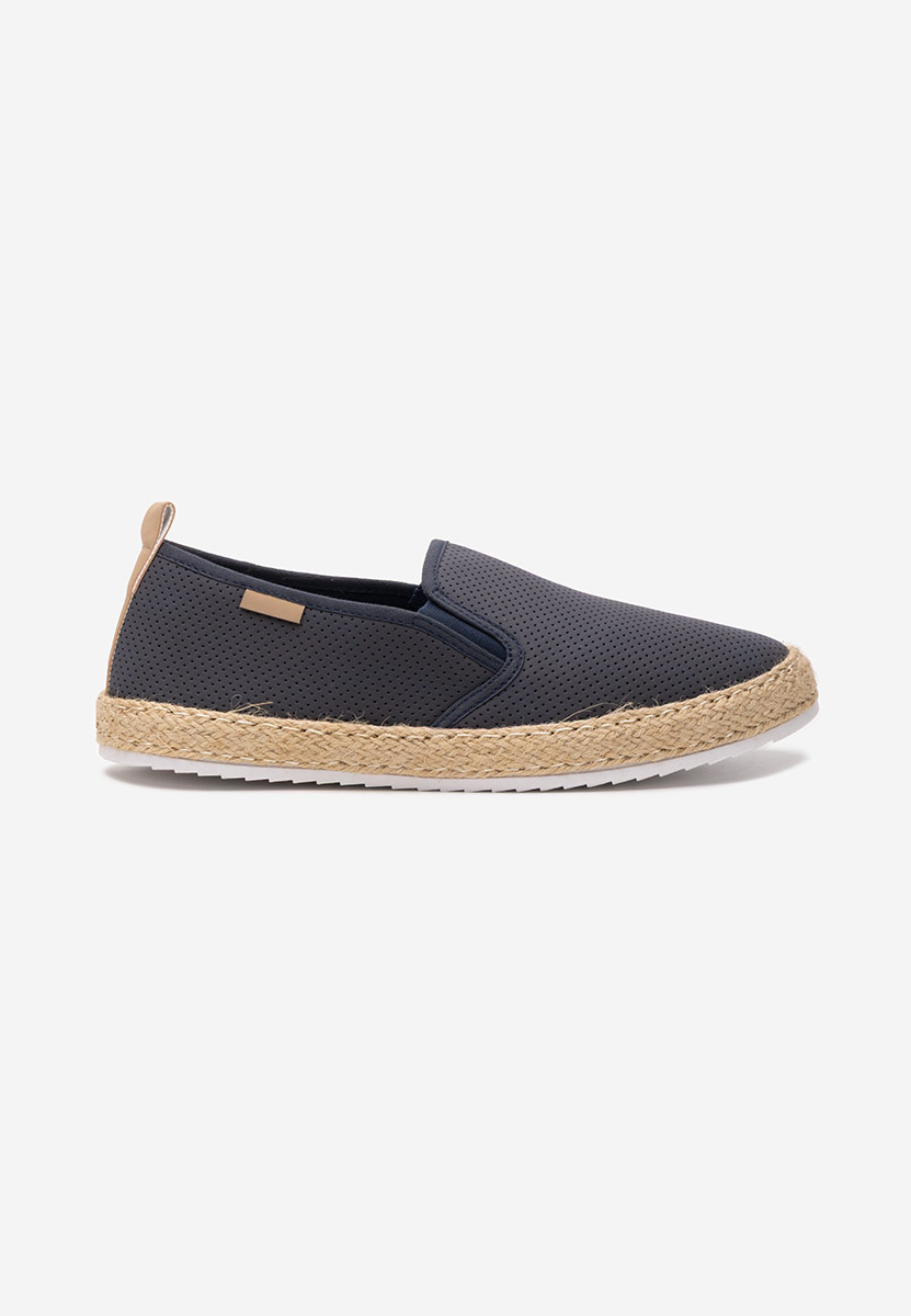 Levně Tmavě modré pánske espadrilky Tofer