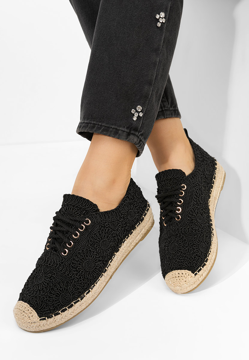 Černé dámské espadrilky Klarysa