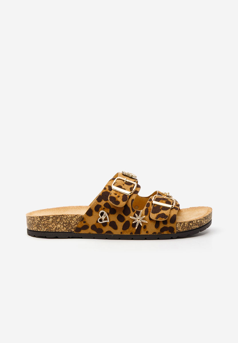 Leopardí dámské pantofle Moonie