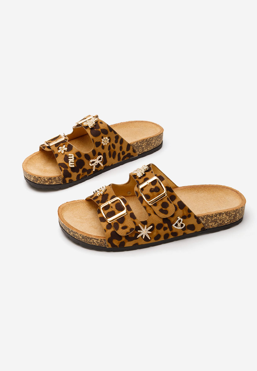 Leopardí dámské pantofle Moonie