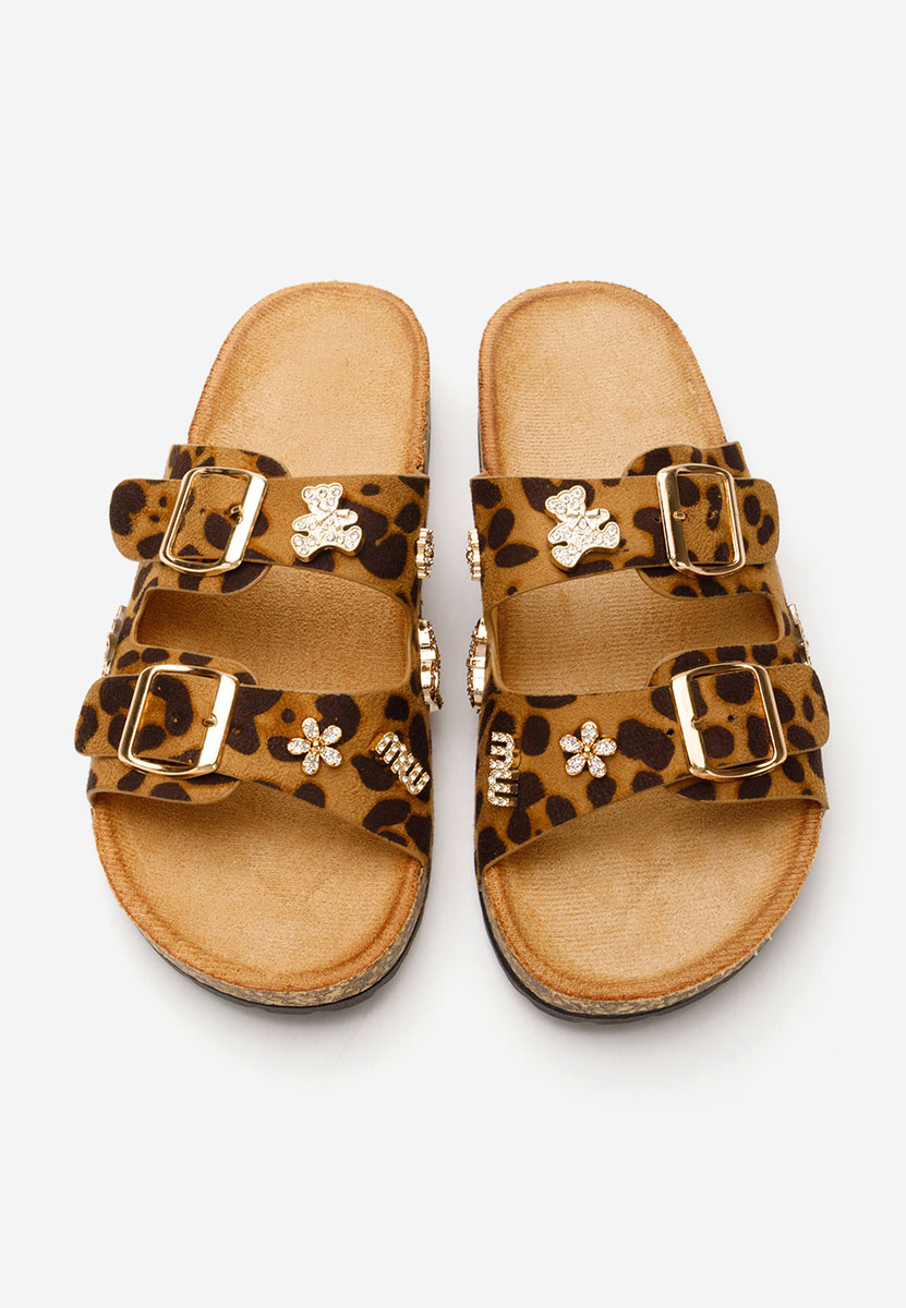 Leopardí dámské pantofle Moonie