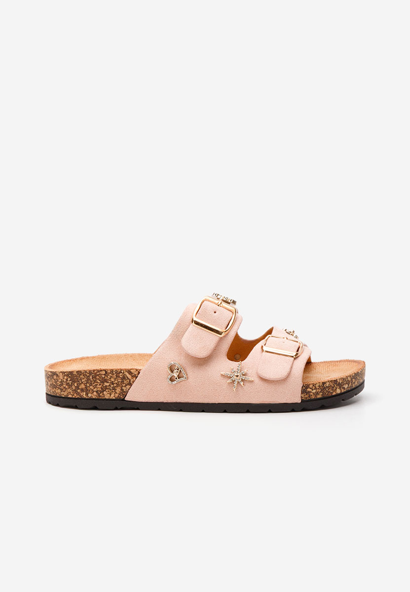 Ružové dámské pantofle Moonie