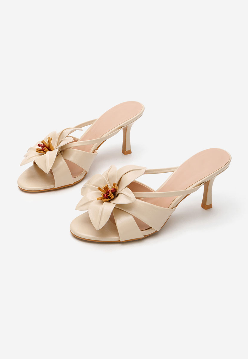 Béžové detské pantofle Wynona