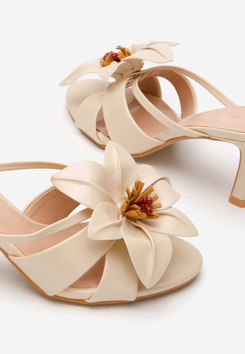 Béžové detské pantofle Wynona