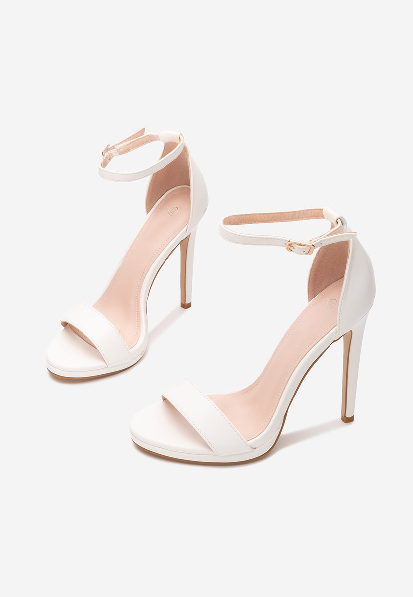 Bílé sandály do špičky Barnysa