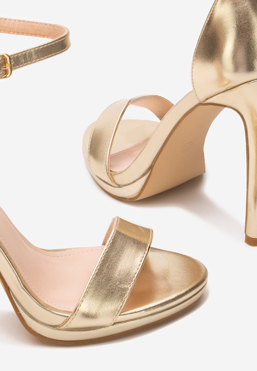 Zlaté sandály do špičky Barnysa